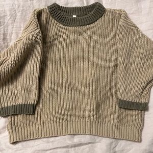 Wild Wawa two tone sweater